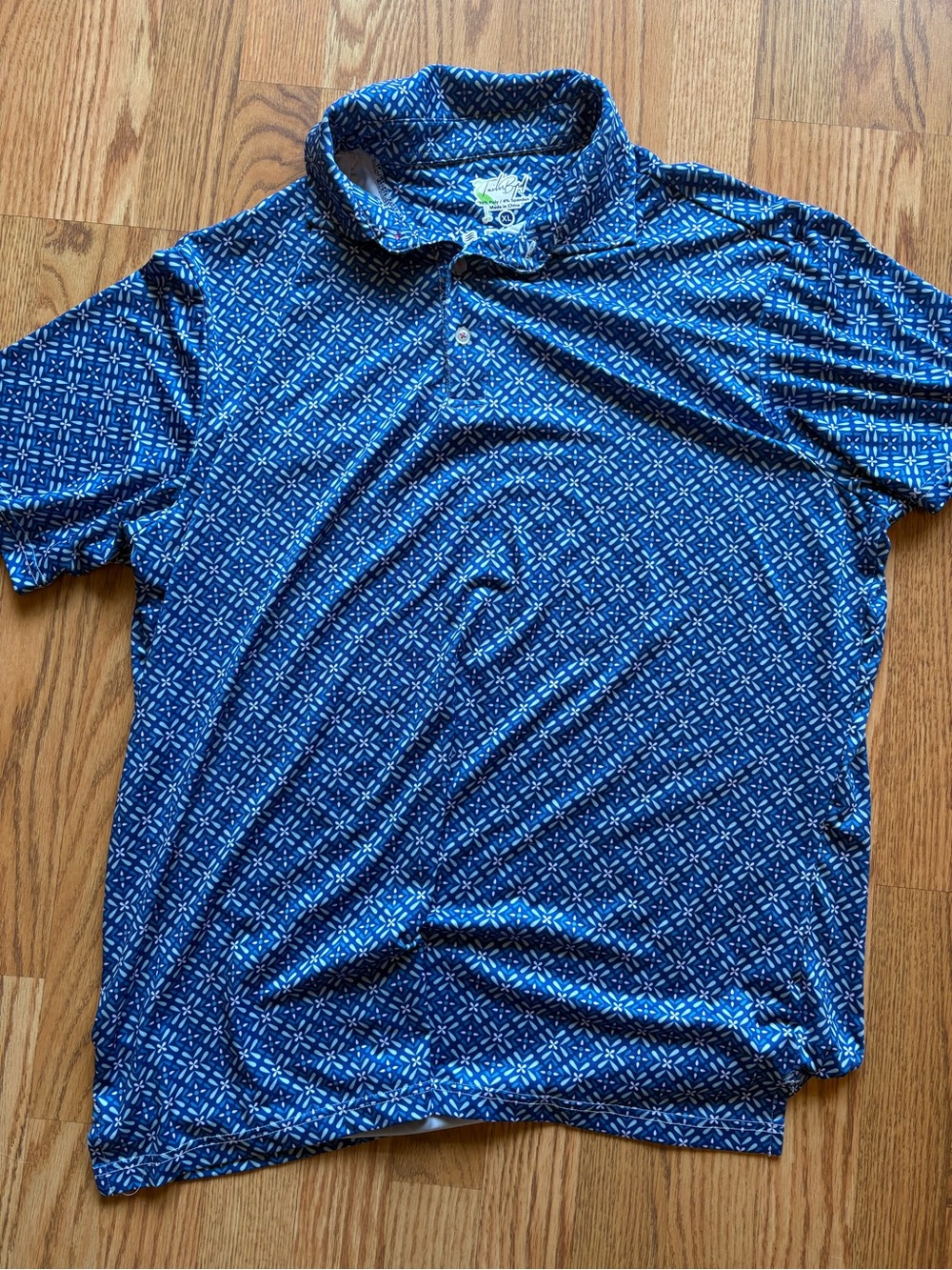 Tailorbyrd Men's Blue Golf Performance Polo Shirt